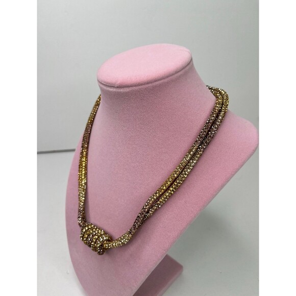 Necklace Rose Gold Rhinestones Elegant Jewelry  #566 - Picture 6 of 10